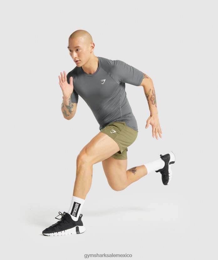 Gymshark camiseta interior element carbón hombres 04BZTL744 - Gymshark México