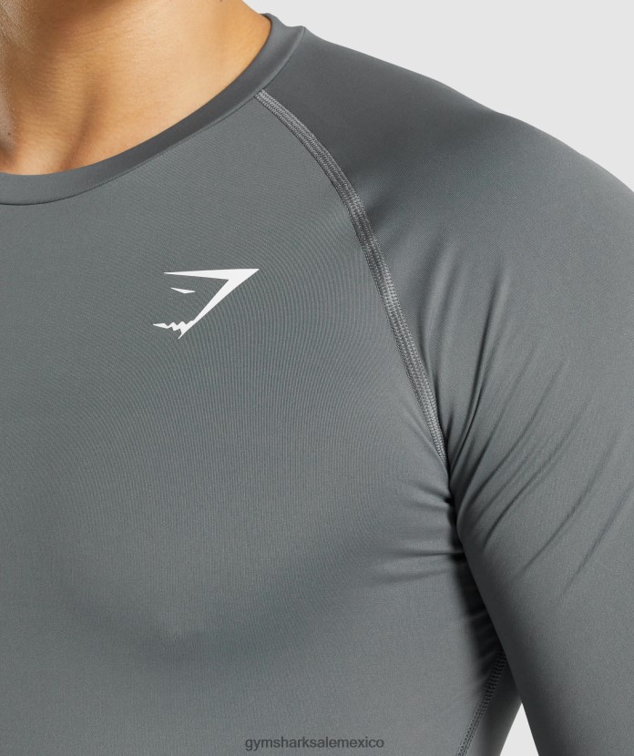 Gymshark camiseta interior element carbón hombres 04BZTL744 - Gymshark México