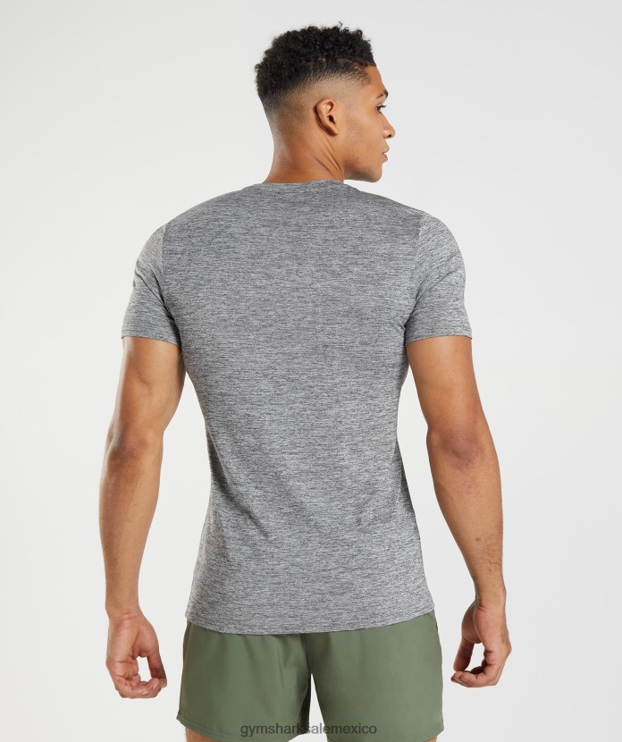 Gymshark camiseta llegada marga gris silueta/gris claro jaspeado hombres 04BZTL660 - Gymshark Hombre
