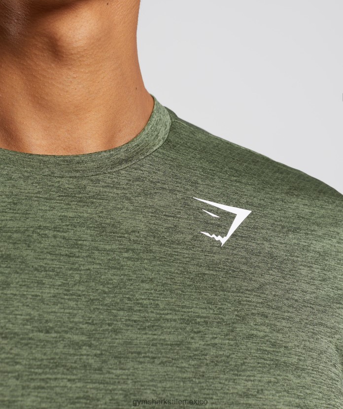 Gymshark camiseta llegada marga núcleo de oliva/marga de oliva kalamata hombres 04BZTL639 - Gymshark México