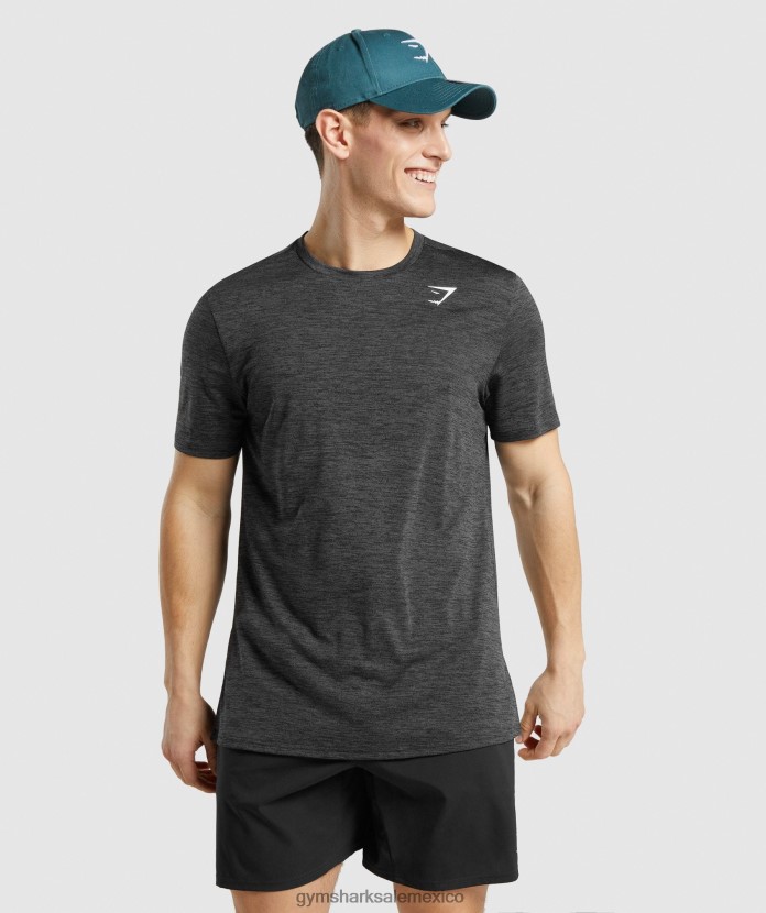 Gymshark camiseta llegada marga negro hombres 04BZTL612 - Gymshark Mexico