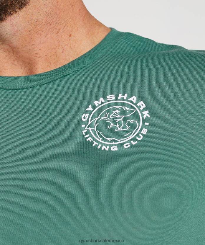 Gymshark camiseta manga larga heredada hoya verde hombres 04BZTL643 - Gymshark Sale