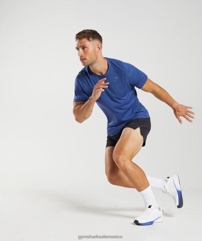 Gymshark camiseta sin costuras apex azul estelar/azul junto al lago hombres 04BZTL757 - Gymshark Mexico