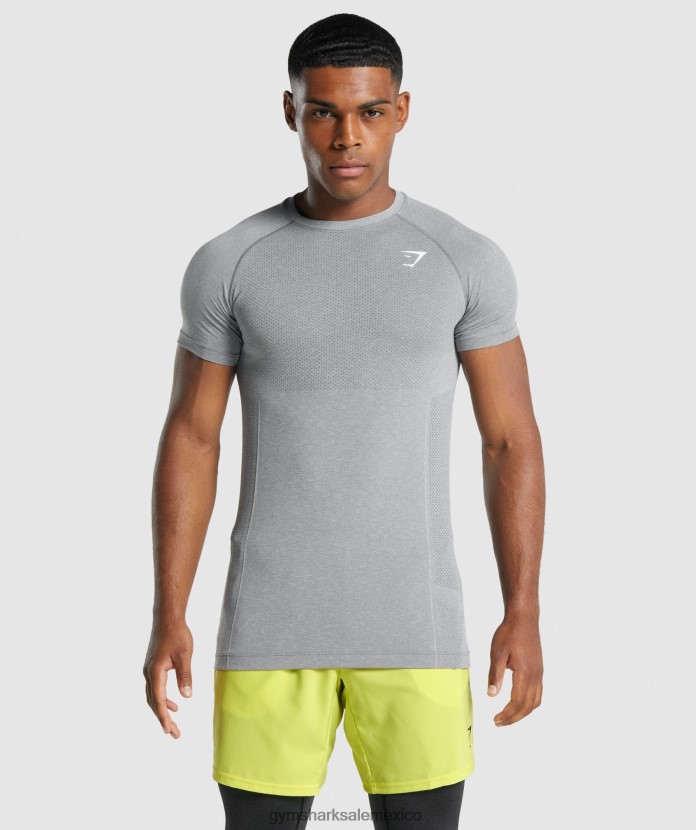 Gymshark camiseta sin costuras vital light marga de carbón hombres 04BZTL684 - Gymshark México