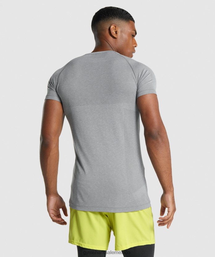 Gymshark camiseta sin costuras vital light marga de carbón hombres 04BZTL684 - Gymshark México