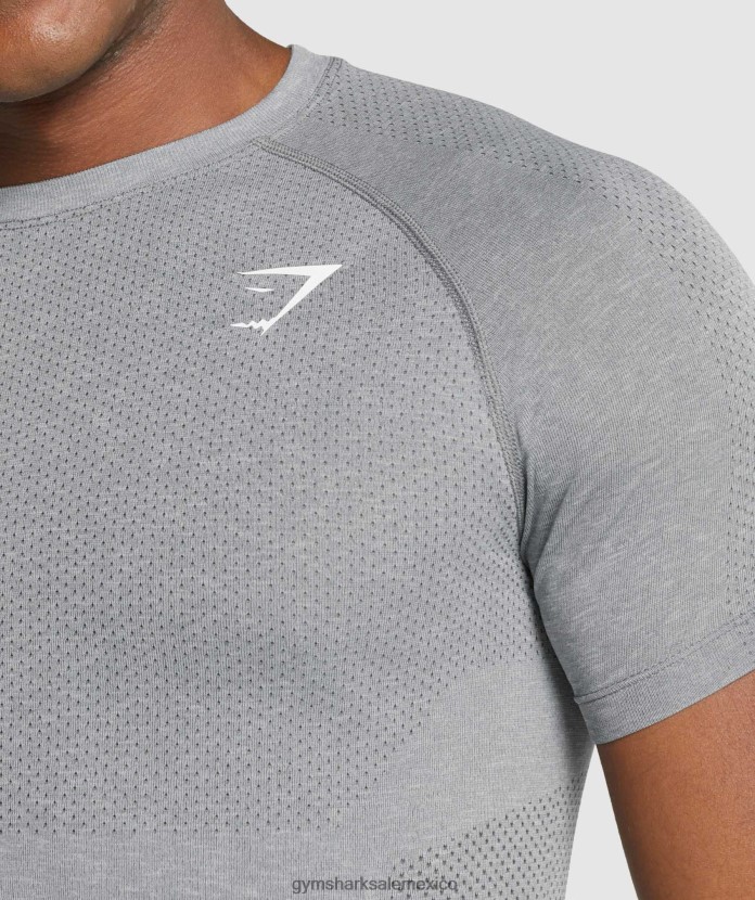 Gymshark camiseta sin costuras vital light marga de carbón hombres 04BZTL684 - Gymshark México