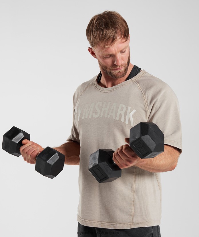 Gymshark tapa de trapo lavada a presión cemento marrón hombres 04BZTL641 - Gymshark Mujer