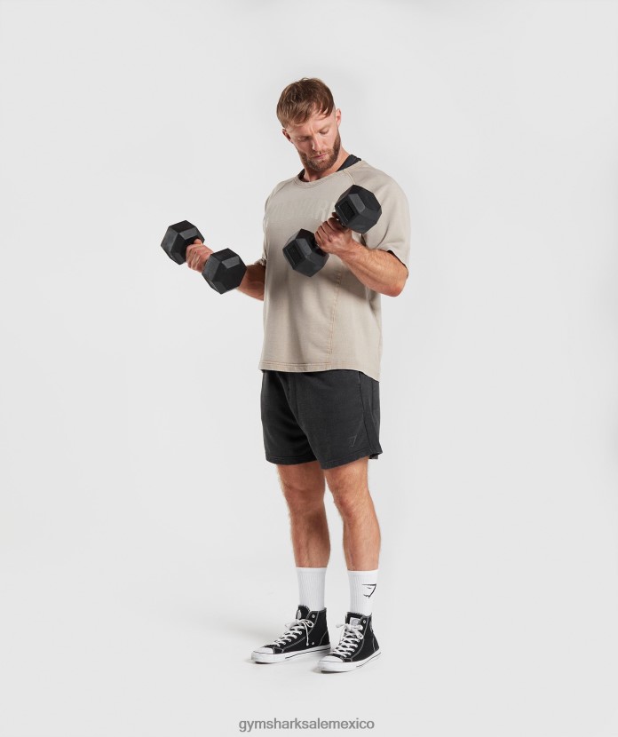 Gymshark tapa de trapo lavada a presión cemento marrón hombres 04BZTL641 - Gymshark Mujer