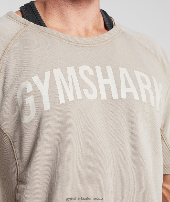 Gymshark tapa de trapo lavada a presión cemento marrón hombres 04BZTL641 - Gymshark Mujer