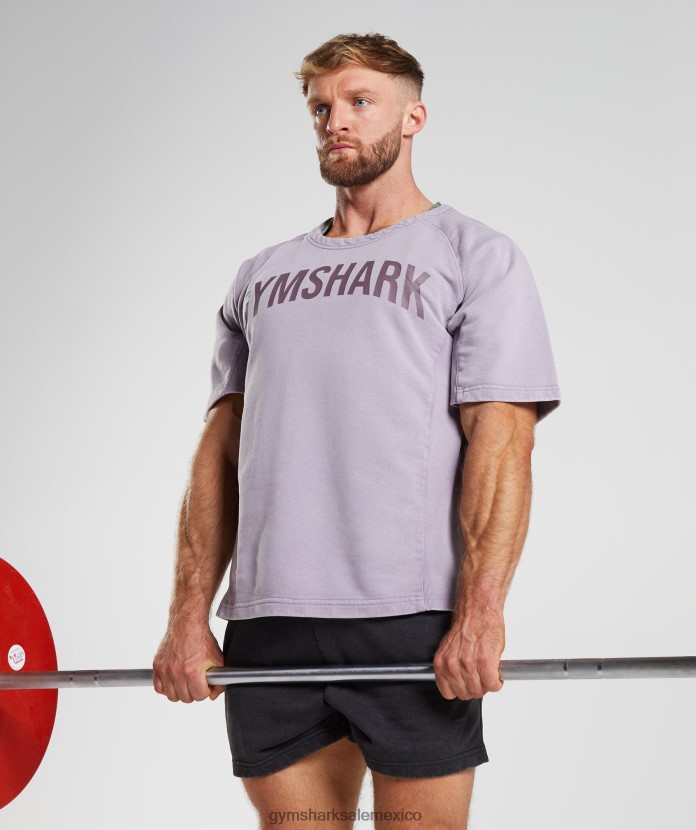 Gymshark tapa de trapo lavada a presión lila sombreada hombres 04BZTL723 - Gymshark Sale