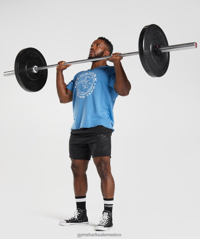 Gymshark top de trapo heredado azul costero hombres 04BZTL703 - Gymshark Sale