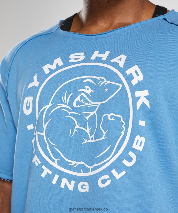 Gymshark top de trapo heredado azul costero hombres 04BZTL703 - Gymshark Sale