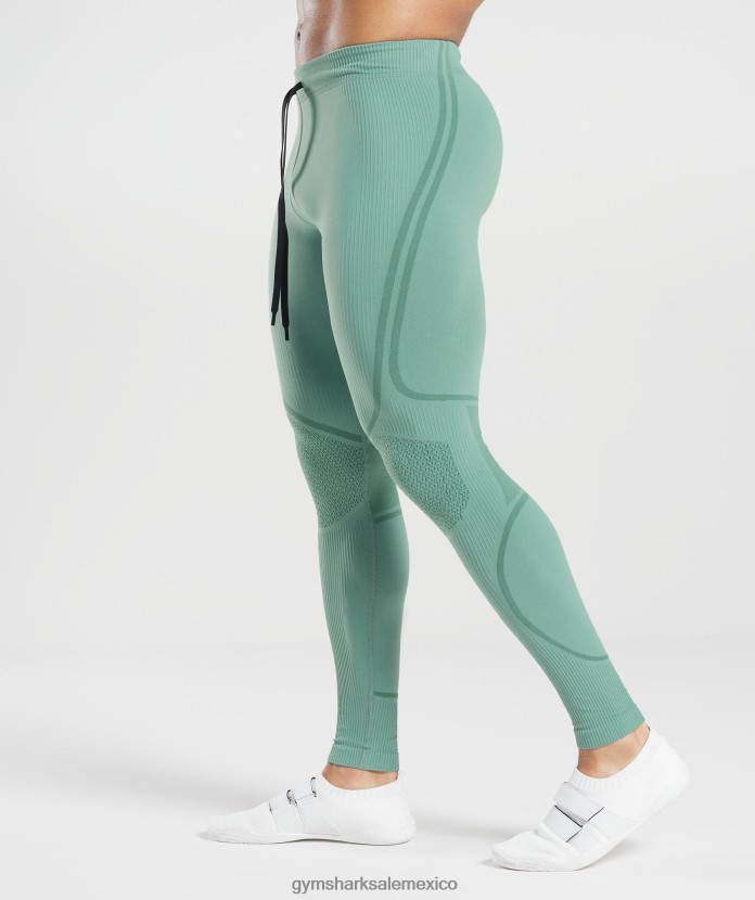 Gymshark 315 medias sin costuras verde azulado/verde joya hombres 04BZTL1030 - Gymshark Hombre