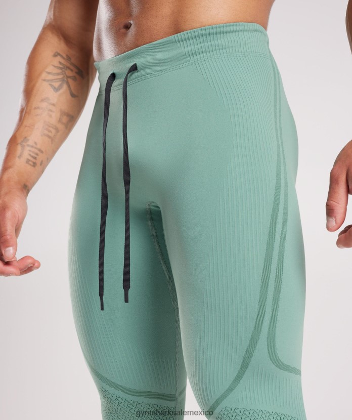 Gymshark 315 medias sin costuras verde azulado/verde joya hombres 04BZTL1030 - Gymshark Hombre