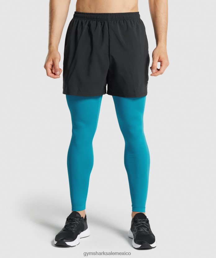 Gymshark leggings de capa base element azul hombres 04BZTL1043 - Gymshark Sale