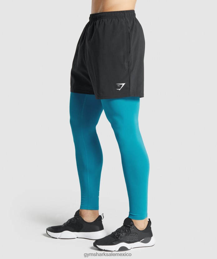 Gymshark leggings de capa base element azul hombres 04BZTL1043 - Gymshark Sale