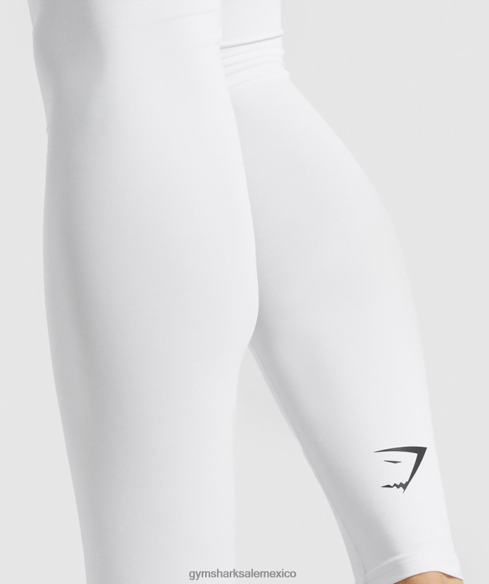 Gymshark leggings de capa base element blanco hombres 04BZTL1035 - Gymshark Hombre