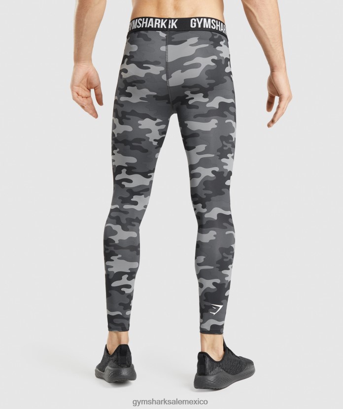 Gymshark leggings de capa base element estampado gris hombres 04BZTL1036 - Gymshark Mujer