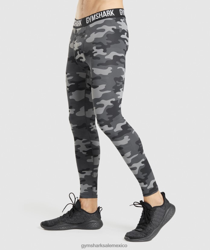 Gymshark leggings de capa base element estampado gris hombres 04BZTL1036 - Gymshark Mujer