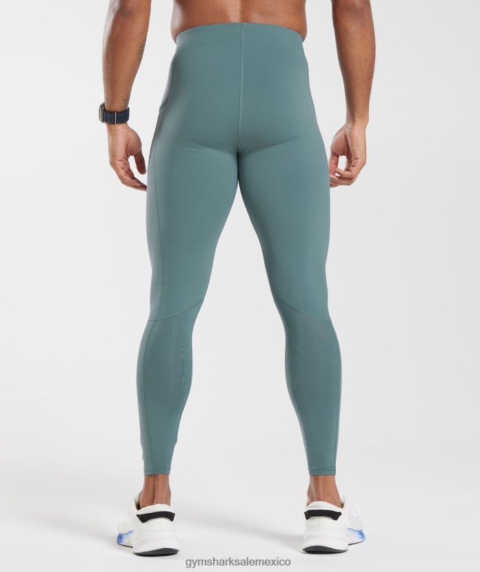 Gymshark mallas interiores de control trueno azul hombres 04BZTL1033 - Gymshark Sale