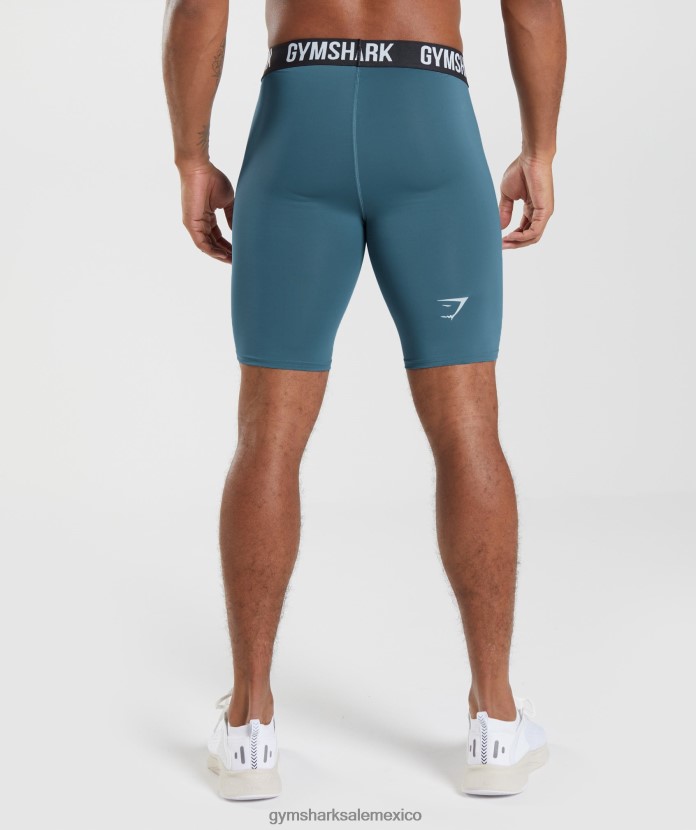 Gymshark pantalones cortos de capa base Element cerceta toscana hombres 04BZTL1042 - Gymshark Mexico