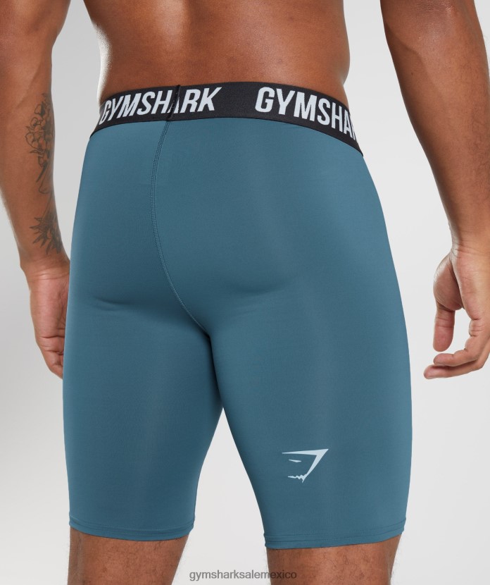 Gymshark pantalones cortos de capa base Element cerceta toscana hombres 04BZTL1042 - Gymshark Mexico