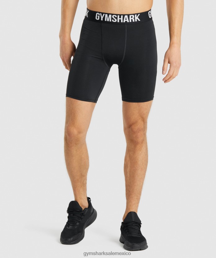 Gymshark pantalones cortos de capa base Element negro hombres 04BZTL1027 - Gymshark Mexico
