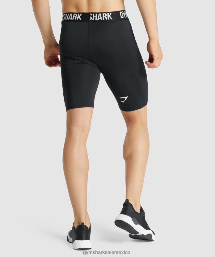Gymshark pantalones cortos de capa base Element negro hombres 04BZTL1027 - Gymshark Mexico