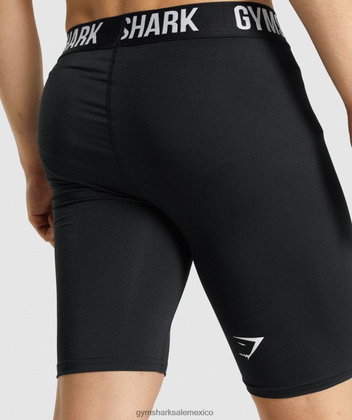 Gymshark pantalones cortos de capa base Element negro hombres 04BZTL1027 - Gymshark Mexico