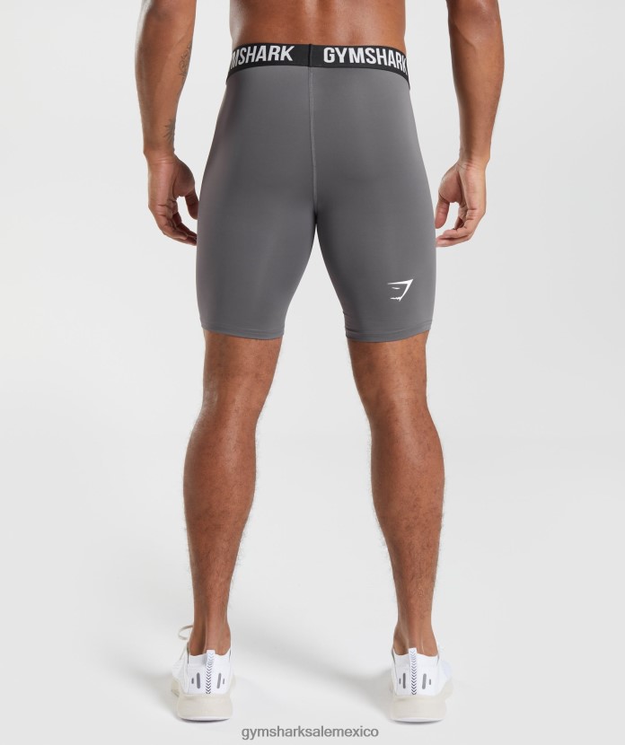 Gymshark pantalones cortos de capa base Element silueta gris hombres 04BZTL1037 - Gymshark Mexico
