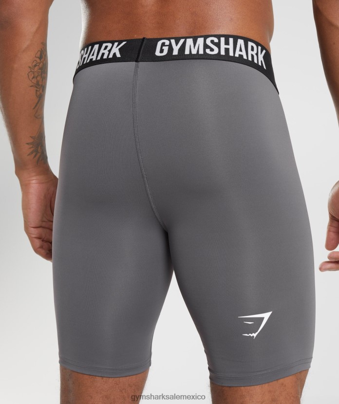 Gymshark pantalones cortos de capa base Element silueta gris hombres 04BZTL1037 - Gymshark Mexico