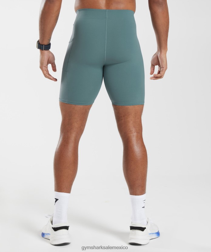 Gymshark pantalones cortos de capa base de control trueno azul hombres 04BZTL1031 - Gymshark Mujer