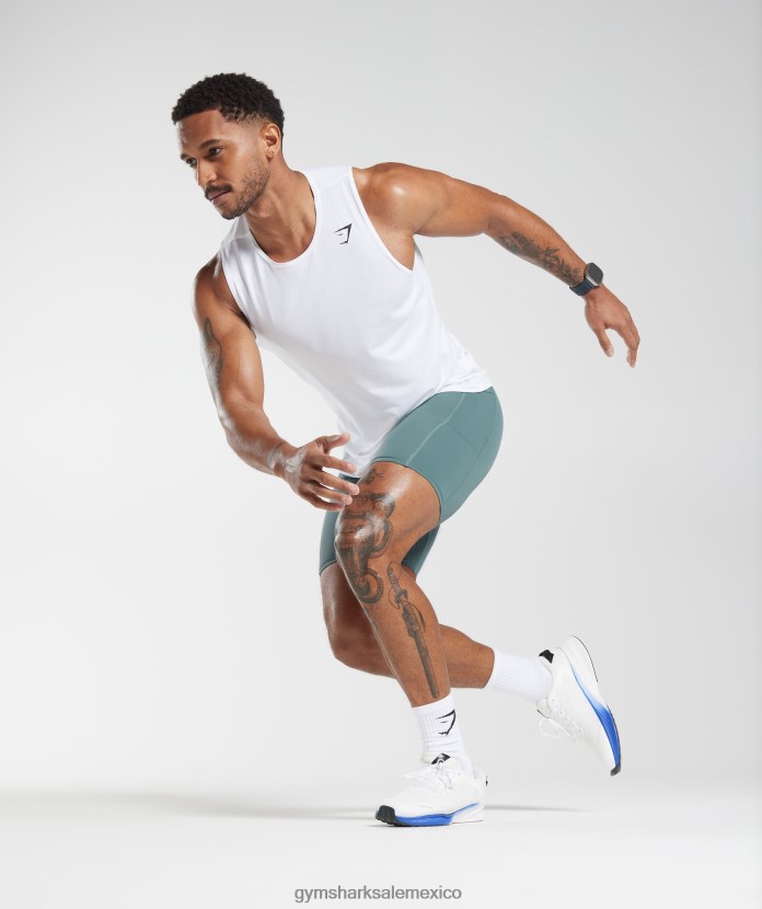 Gymshark pantalones cortos de capa base de control trueno azul hombres 04BZTL1031 - Gymshark Mujer