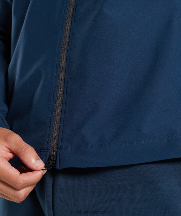 Gymshark chaqueta de estudio marina de guerra hombres 04BZTL859 - Gymshark México