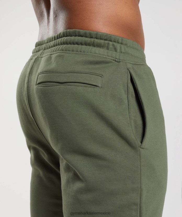 Gymshark corredores de cresta núcleo de oliva hombres 04BZTL1060 - Gymshark México