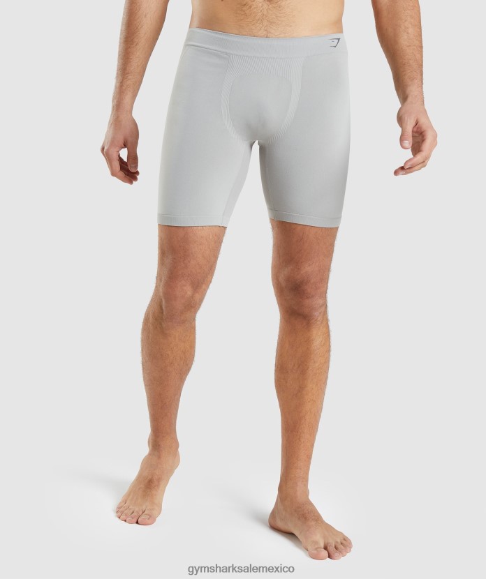 Gymshark boxeador híbrido gris topo/gris ónix hombres 04BZTL1049 - Gymshark México