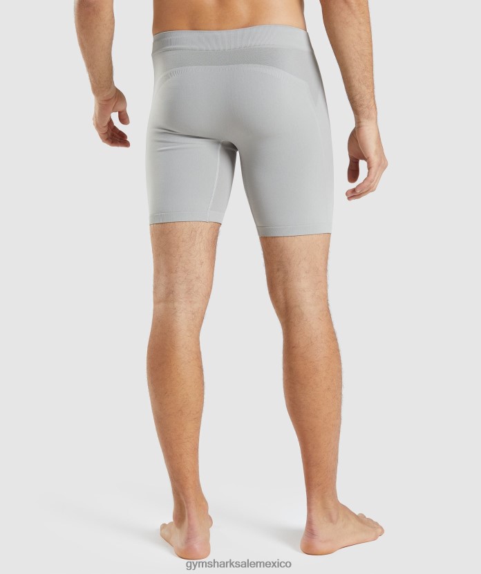 Gymshark boxeador híbrido gris topo/gris ónix hombres 04BZTL1049 - Gymshark México