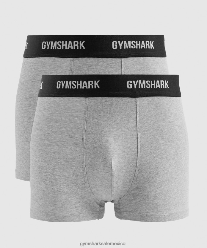 Gymshark paquete de 2 boxers marga gris claro hombres 04BZTL1051 - Gymshark Hombre
