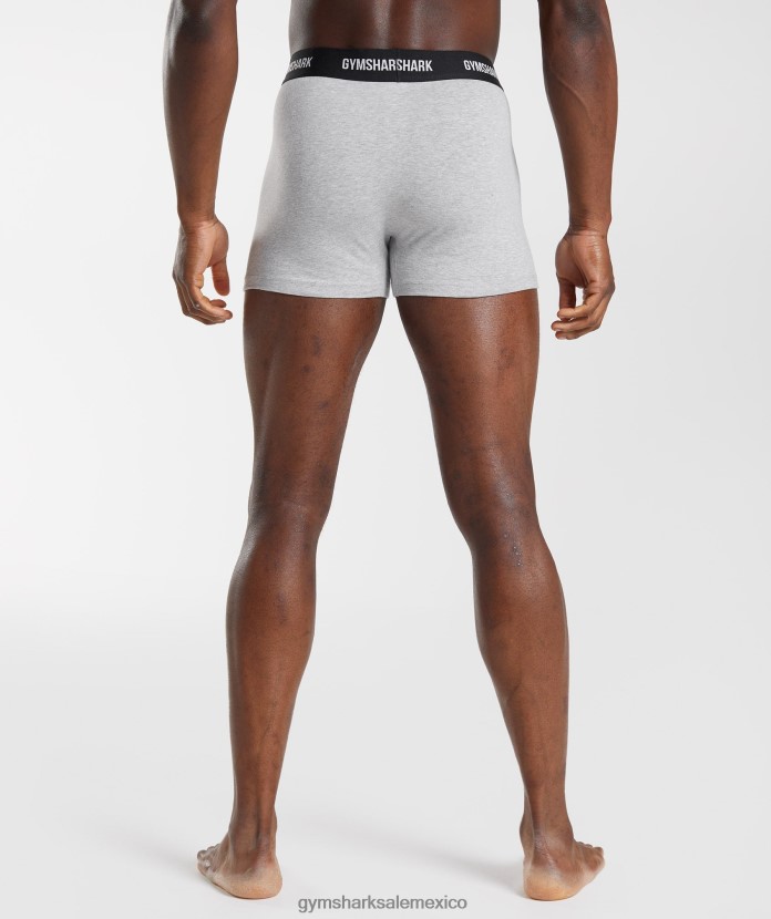 Gymshark paquete de 2 boxers marga gris claro hombres 04BZTL1051 - Gymshark Hombre
