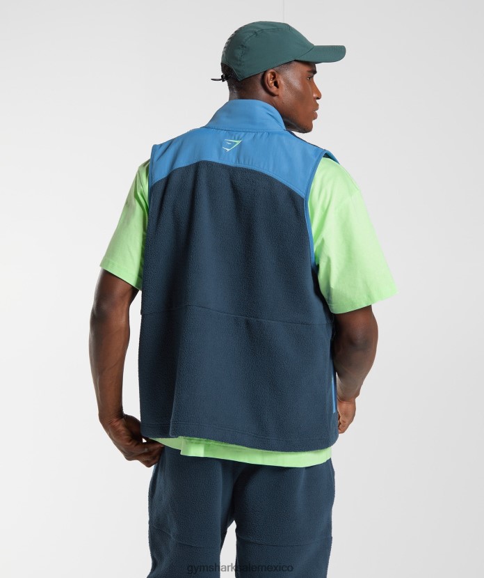 Gymshark chaleco de vibraciones azul marino/azul lago hombres 04BZTL864 - Gymshark México