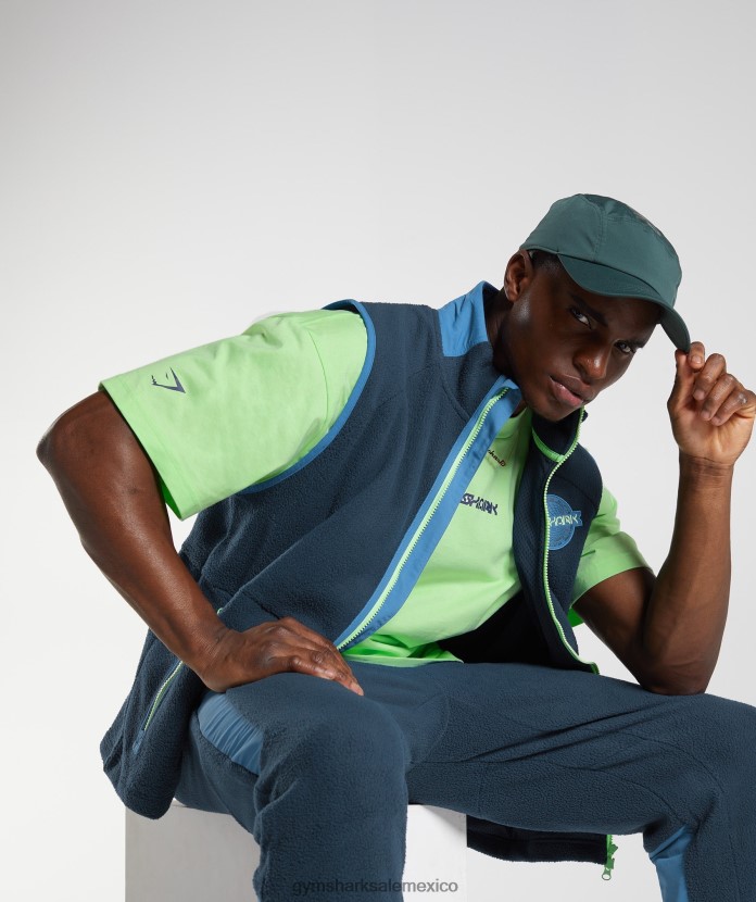 Gymshark chaleco de vibraciones azul marino/azul lago hombres 04BZTL864 - Gymshark México