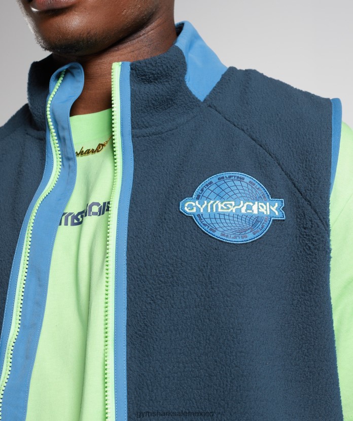 Gymshark chaleco de vibraciones azul marino/azul lago hombres 04BZTL864 - Gymshark México