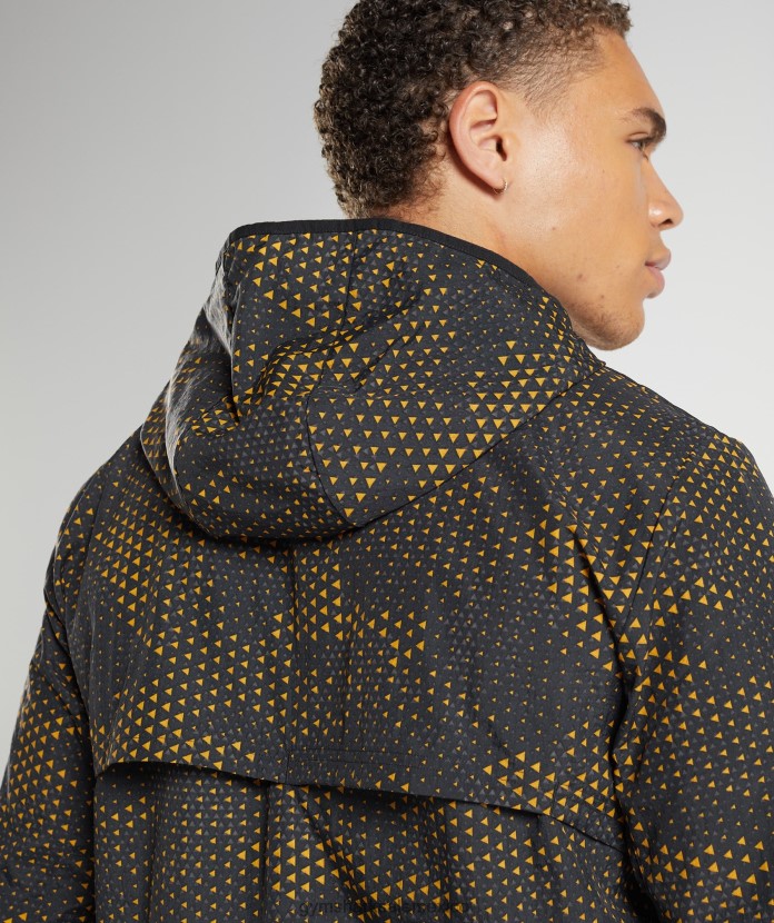 Gymshark cortavientos deportivo amarillo cúrcuma hombres 04BZTL810 - Gymshark Hombre