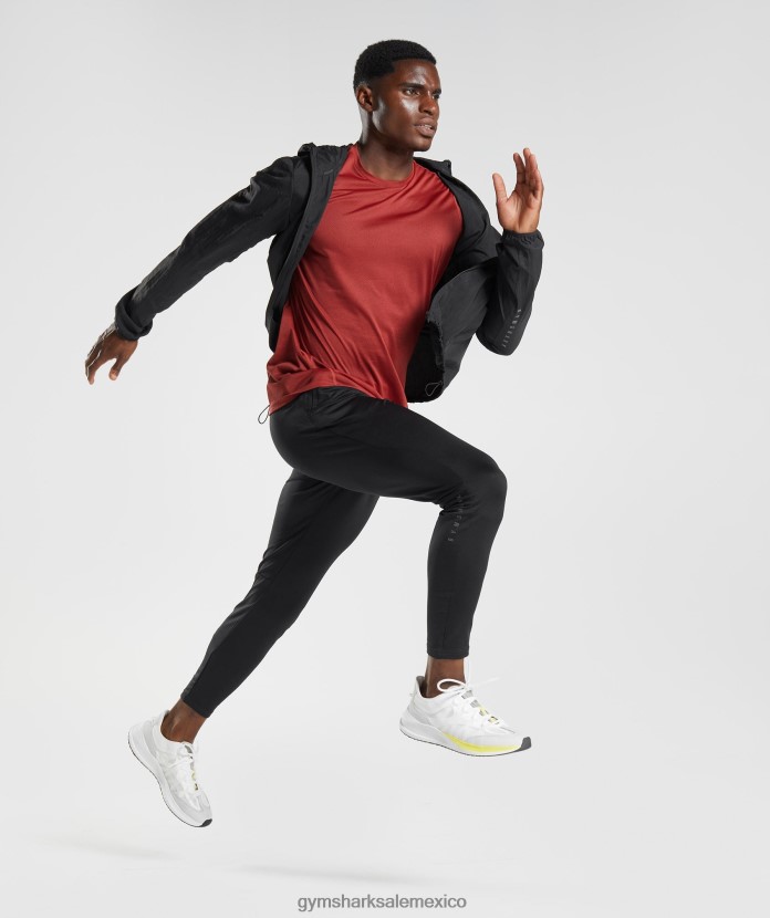 Gymshark cortavientos deportivo negro hombres 04BZTL831 - Gymshark Mujer