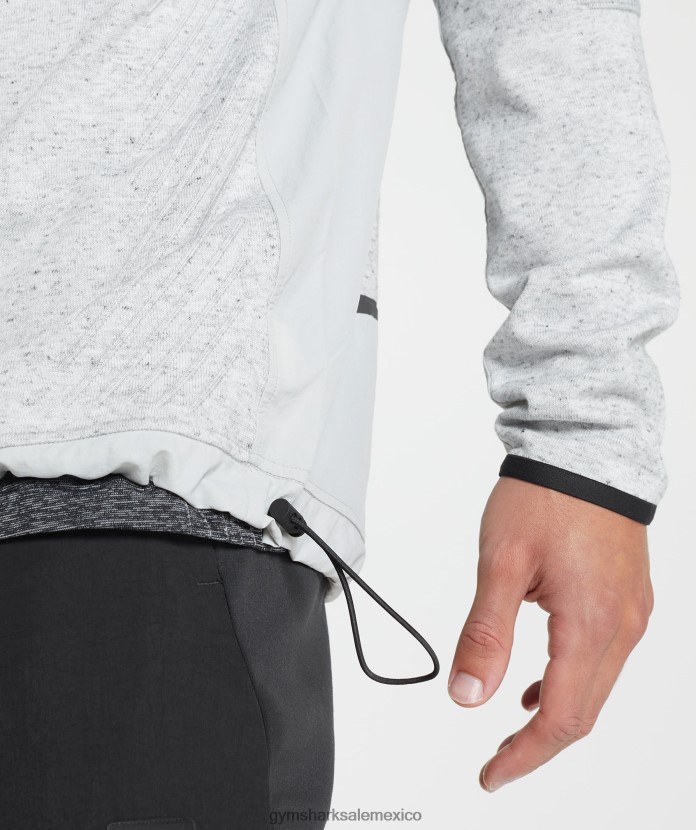 Gymshark retomar la tripulación marga gris claro hombres 04BZTL818 - Gymshark Sale