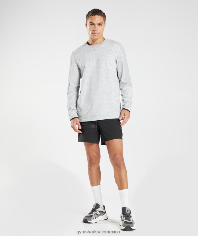 Gymshark retomar la tripulación marga gris claro hombres 04BZTL818 - Gymshark Sale