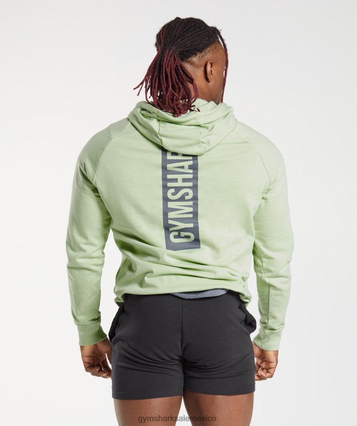 Gymshark sudadera con capucha atrevida flora verde hombres 04BZTL852 - Gymshark Mexico