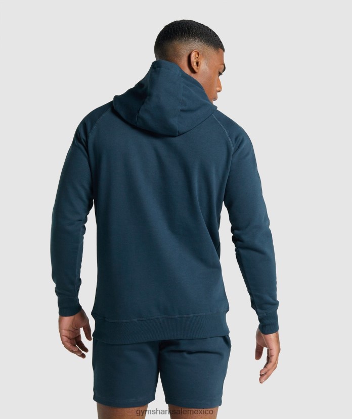 Gymshark sudadera con capucha con escudo marina de guerra hombres 04BZTL793 - Gymshark Sale
