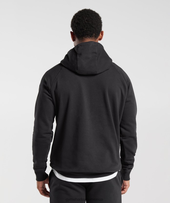 Gymshark sudadera con capucha con escudo negro hombres 04BZTL808 - Gymshark Sale