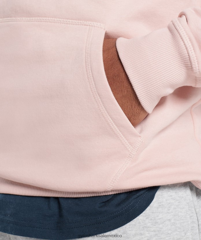 Gymshark sudadera con capucha con escudo rosa brumoso hombres 04BZTL812 - Gymshark Mexico